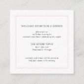 Pioen Roze Moderne Bruiloft Behuizing Kaart (Voorkant)