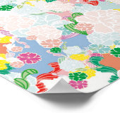 Pioen roze poster (Hoek)
