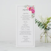 Pioen & Rozen Eucalyptus Groenelementen Menu (Staand voorkant)