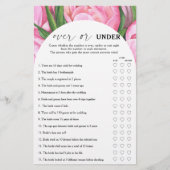 Pioen rozen - Over of onder vrijgezellenfeest spel (Voorkant)