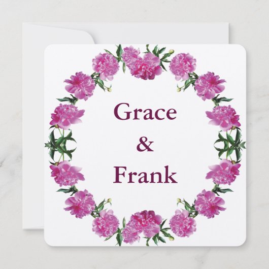 Pioen. Save The Date (Achterkant)