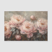  Pioen Schilderen Blush Roze Decoupage Tissuepapier (Voorkant)