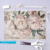 Pioen Shabby Wallpaper Decoupage Tissuepapier (Craft)