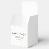 Pioen Succulenten Bloemen Waterverf Bruiloft Bedankdoosjes (Geopend)