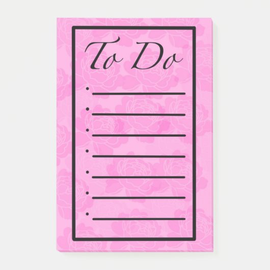 Pioen To Do Lijst Post-it briefjes Post-it® Notes (Voorkant)