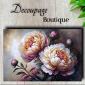 pioen tuin droom bloem decoupage tissuepapier