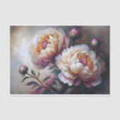 pioen tuin droom bloem decoupage tissuepapier (Voorkant)