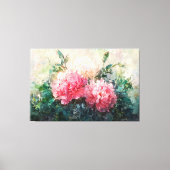 *~* Pioen TV2 Kunst Uitgerekte Canvas Print (Voorkant)