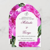 Pioen uitnodiging. Uitnodiging (Voorkant / Achterkant)