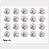 Pioen van de Dageraad Ronde Sticker (Vel)