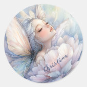 Pioen van de Dageraad Ronde Sticker (Voorkant)