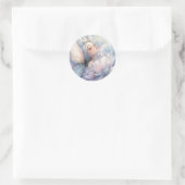 Pioen van de Dageraad Ronde Sticker (Tas)