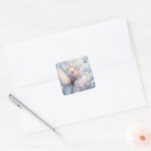Pioen van de Dageraad Vierkante Sticker (Envelop)