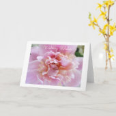 Pioen Verjaardagskaart Kaart (Gele Bloem)