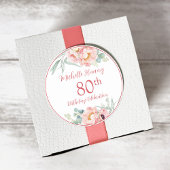 Pioen Verjaardagssticker Ronde Sticker