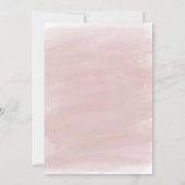 Pioen Waterverf bruiloft uitnodiging (Achterkant)