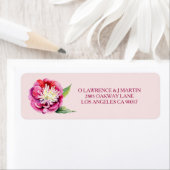 Pioen Waterverf Floral Etiket (Insitu)