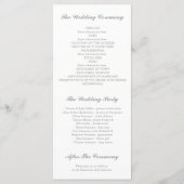 Pioen Waterverf Floral Modern Wedding-programma's Programmakaart (Achterkant)