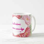 Pioenbeker Koffiemok (Voorkant rechts)