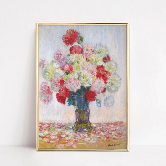 Pioenbloem Stilleven Kunstprint Huisdecoratie Poster