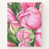 Pioenbloemen 90ste verjaardagsfeest notitieboek (Achterkant)