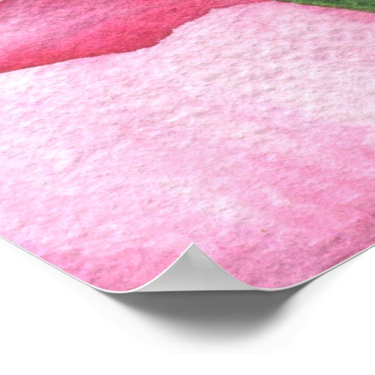 Pioenbloemen 90ste verjaardagsfeest poster (Hoek)