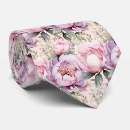 Pioenbloemen Floral Pioenbloemen Stropdas