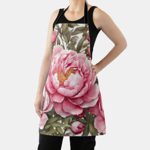 Pioenbloemen Schort