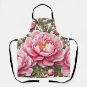 Pioenbloemen Schort (Voorkant)