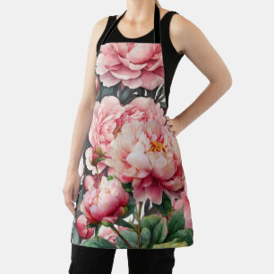 Pioenbloemen Schort