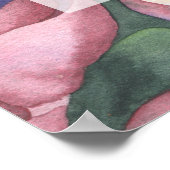 Pioenbloemen - vrijgezellenfeest welkomstbord poster (Hoek)