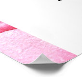 Pioenbloemen - vrijgezellenfeest welkomstbord poster (Hoek)