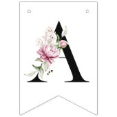 Pioenen Bloemen Gelukkige Verjaardag Banner (Derde vlag)