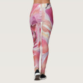 Pioenen Bloemen Leggings (Achterkant)