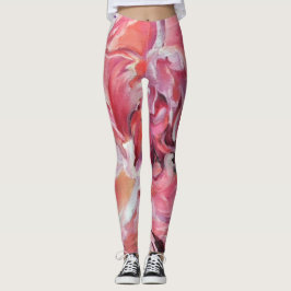 Pioenen Bloemen Leggings