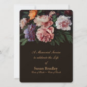 Pioenen Bloemen Schilderen 2 Gedenkdienst Kaart (Voorkant)