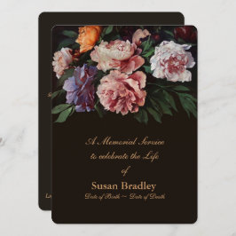 Pioenen Bloemen Schilderen 2 Gedenkdienst Kaart