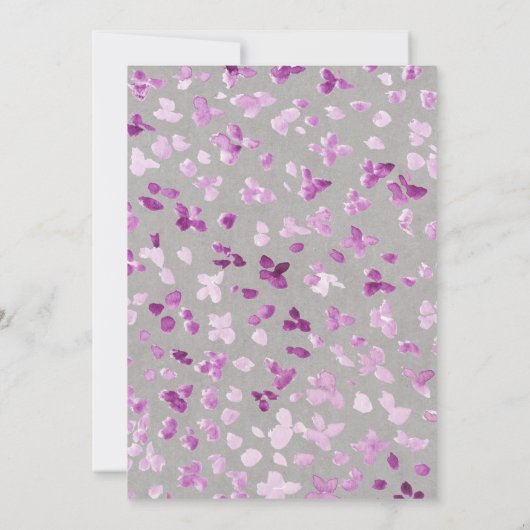 Pioenen & Bunny Baby shower Brunch Kaart (Achterkant)