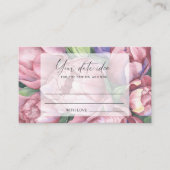  pioenen - Date nacht ideeën \ Date jar Informatiekaartje (Voorkant)