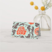 PIOENEN DUSKY GROEN CHINOISERIE PLAATSKAARTJE (Achterkant)