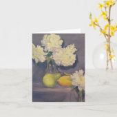 Pioenen en fruit kaart (Gele Bloem)