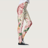  pioenen en hortensia's Patroon Leggings (Rechts)