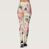  pioenen en hortensia's Patroon Leggings (Achterkant)