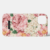  pioenen en hortensia's patroonhoes iPad Case-Mate iPhone Case (Achterkant (horizontaal))