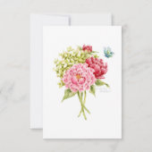 Pioenen en Hydrangea Tabel Kaart nr. 2 (Achterkant)