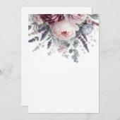 Pioenen en Lavendel Kaart (Voorkant / Achterkant)