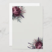 Pioenen en Lavendel Kaart (Voorkant / Achterkant)