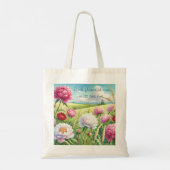 Pioenen en prijsopgave tote bag (Achterkant)