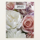 pioenen en Rozen Custom Year Floral Planner (Voorkant)