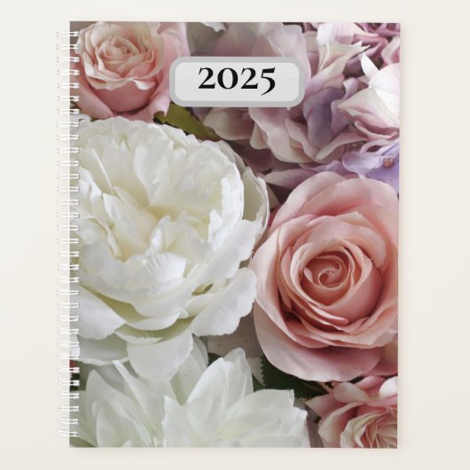  pioenen en Rozen Custom Year Floral Planner (Voorkant)